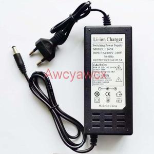 리튬 배터리 충전기  AC 100V-240V DC 12.6V 5A  이온 팩  18650 3S 정전류 LED