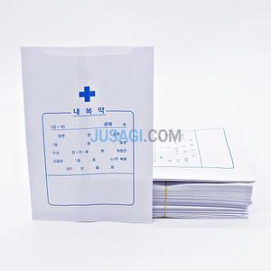 약국 병원 흰색 16절 약봉지 약봉투 x100장 의원 요양원
