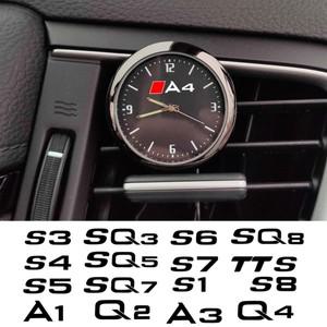 자동차 장식 시계 전자 쿼츠 아우디 A1 A2 A3 A4 A5 A6 A7 A8 Q2 Q3 Q5 Q7 Q8 TT RS3 RS4 RS5 RS6 RS7 Q4