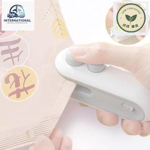 실링기 비닐접착기 밀봉기 비닐 2IN1 미니 씰링 기계 USB 충전식 히트 실러 보관 가방 플라스틱 패키지 식