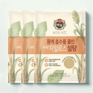 백설 브라운 자일로스 설탕 (2kg x 3개)