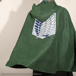 조사병단 자수 망토 진격의 코스프레 코스튬 거인 드레스 전통 로브 파티 가운 벨벳 고대