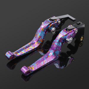 보라색 조절 가능한 브레이크 클러치 레버 레바 스즈키 GSXR GSX R 125 150 600 750 1000 1100 1300 GSXR600 GSXR750 R1000 하야부사 CNC