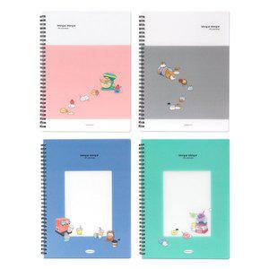 [쓰임앤끌림]몽알몽알 PP 스프링 노트 3000 4권 1세트