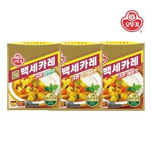 [오뚜기] 백세카레 3분 순한맛/약간매운맛/매운맛 12개 6+6골라담기
