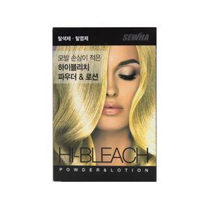 하이블리치 고급 전문가 뿌리 헤어 간단 순수 파우더 로션 탈색제 탈염제 1세트