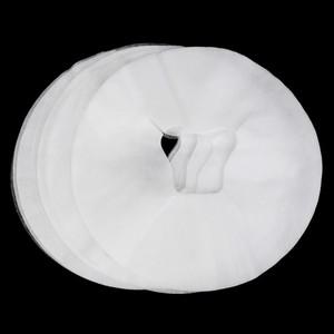 100Pcs 일회용 마사지 테이블 시트 머리 받침 패드 얼굴 베개 커버 쿠션 크래들 헤드 레스트