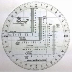 90 사분면의 원형 군사 제도자 플라스틱 제도용품 수학 사분면에서의 투명 각도기 세트