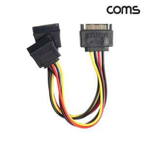 TK (20개) NC048 Coms SATA 전원 Y 케이블 SATA 15Pin M to F x2