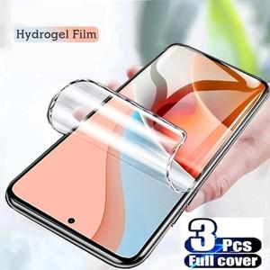 인피닉스 스마트 8 9 인도용 하이드로겔 필름 노트 40 제로 핫 50 프로 4G 5G 스크린 보호대 3 개