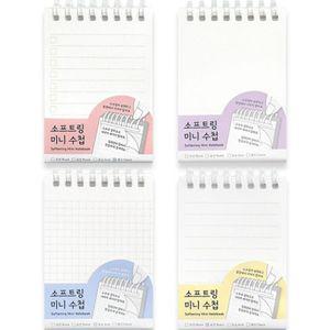 소프트링 미니수첩 8개무선 모눈 유선 말랑스프링 링노트 휴대용 학생 체크리스트
