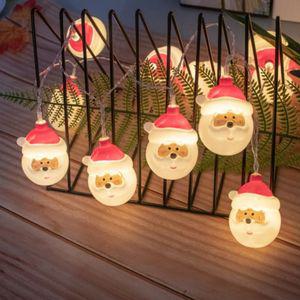 20구 LED 산타 가랜드 전구(웜색) (3M)꾸미기가 LED가 장식용가 파티 20구LED가 가전구 파티가