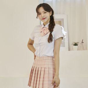 교복몰 베이비핑크 체크 스커트학생 치마 여성