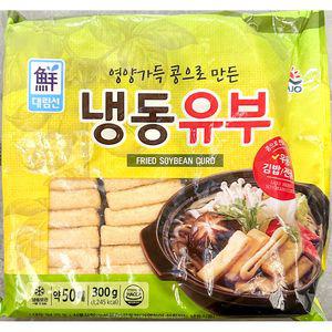 유부(대림 300g)고명용 우동 탕용 주머니 우동용 냉동 사각