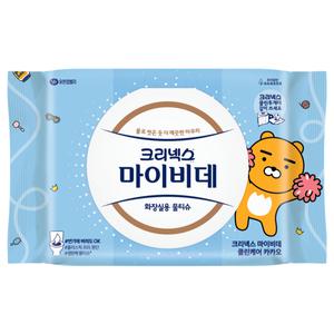 크리넥스 마이비데 클린케어 카카오 물티슈 40매