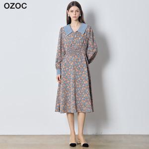 [오조크(OZOC)] 카라 데이지 빅플라워 원피스 (택가격: 112000원)