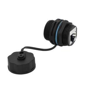 IP68 방수 RJ45 네트워크 커넥터 차폐 원형 조인트 플러그 패널 소켓 산업용