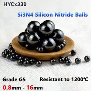 1200 블랙 라운드 SI3N4 등급 실리콘 5MM 부드러운 내성 세라믹 G5 16MM 비즈 8MM 질화물