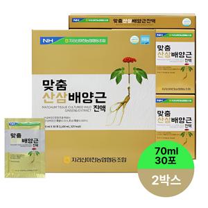 지리산마천농협 맞춤 산삼배양근 진액 70ml x 30포 x 2박스