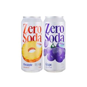 클룹 제로소다 파인애플맛 포도맛 반반 500ml 24캔 제로사이다(유통기한임박)