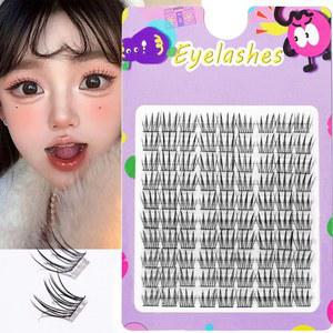 90duo 걸 그룹 아이 네이처 3 부작 인조 속눈썹 부드럽고 가벼운 DIY 속눈썹 단일 클러스터