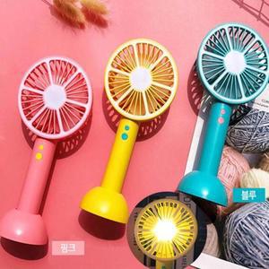 LED 초등생 손잡이 휴대용 선풍기 여름 차량용 바캉스 낚시 단체 이동식 학원 키즈