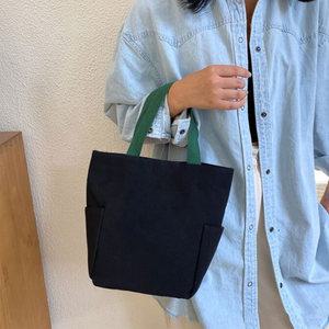여성가방 캔버스 면 무지 미니백 손가방 에코백 토트백 i18