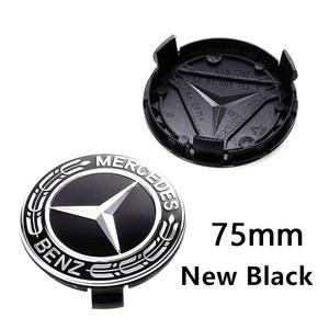 호환 3Pin 메르세데스 E260 자동차 56mm 림 E200 휠 W164 W210 W213 60mm W220 벤츠 엠블럼 센터 W202 4pcs 허브 68mm E300 75mm