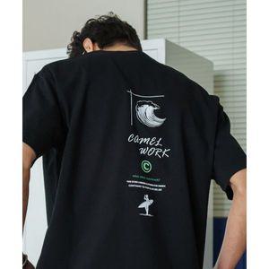 매장정품 CAMEL WORK 웨이크보드 반팔티셔츠블랙 34-09-0049 123811