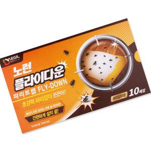 대길산업 노런 플라이다운 파리 끈끈이 10매입x1갑