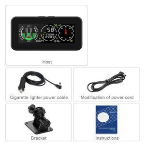 28GC 경사계 나침반 속도계 자동차 HUD 헤드 업 디스플레이 GPS 과속 경보 오프로드 액세서리 M60 주행 거
