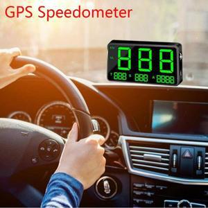 4.5 인치 디지털 자동차 GPS HUD 속도계 녹색 화면 디스플레이 C80 고도 헤드 업 주행 거리계