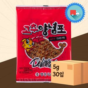 고추양념포 5g 30입 X 1 어육 간식 안주 과자