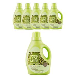 네이쳐러브메레 세제, 용기, 녹두향, 1800ml, 6개