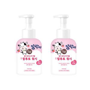 애경 말랑이 밀키 모이스처 버블 탑투토 워시 500ml 딸기우유향 2개