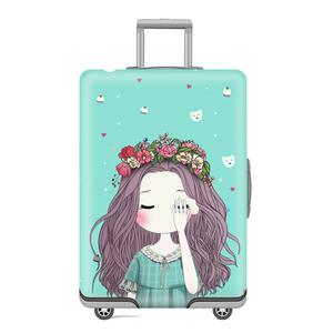 캐릭터 스판 캐리어 커버 여행용 캐리어 보호커버 30.소녀 L