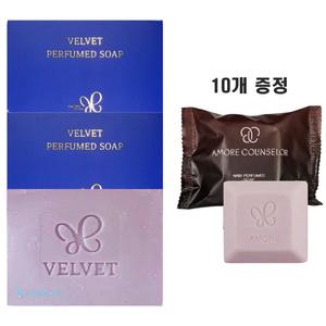 아모레퍼시픽 벨벳 퍼퓸드 솝 80g 2개+카운셀러 나비 퍼퓸드 솝 10개/헤라 지일 비누