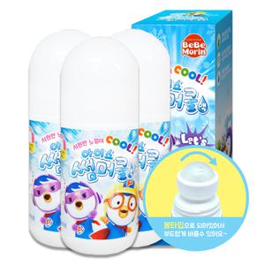 뽀로로 캐릭터 썸머쿨 50ml 아기 유아 어린이 여름 제품 캠핑 용품 모기 벌레 물린데 바르는 물파스 3개