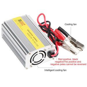 범용 차량용 인버터 200W 충전기 전원 어댑터 소켓, 배터리 클립 포함, 5.5A USB, 12V, 220V 전압 변환기