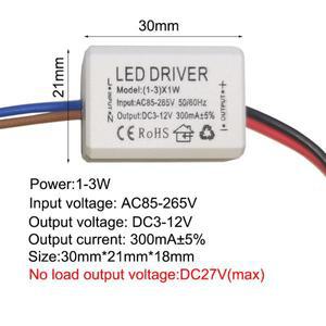 AC85-265V 정전류 드라이버, 변압기 전원 공급 장치 모듈, LED 1W, 3W, 4W, 7W, 8W, 300mA