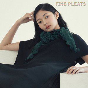 [피네플리츠][FINE PLEATS] 피네 플리츠 볼레로 스카프 딥 그린