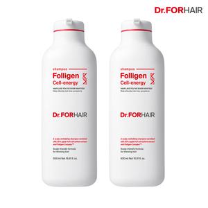 닥터포헤어 두피활력 3in1 탈모증상완화 폴리젠 셀 에너지 샴푸 500mlx2