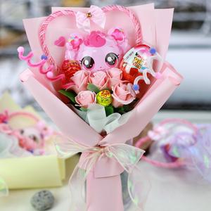 티니핑 킨더조이 사탕 비누 꽃다발 졸업식 재롱잔치 학예회 발표회 재롱잔치 졸업 하츄핑