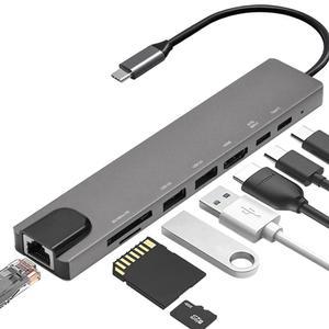 C타입 USB 멀티허브 아이패드 맥북 삼성덱스 미러링 8in1 갤럭시 S9 S10 S20 S21