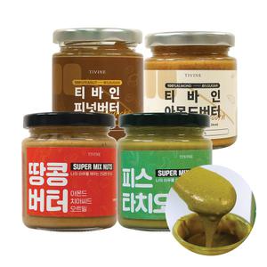 [2병 + 1병] 티바인 땅콩/아몬드버터 외 3개 골라담기