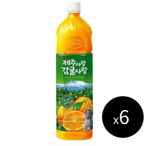 롯데 제주감귤 주스 1.5L 6개입