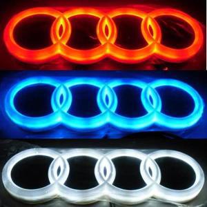 아우디 4D 개조 LED 램프 자동차 전면 로고 라이트, 아우디 A3 A4 A5 A6 A7 A8 S3 S4 S5 S6 S7 Q3 Q5 Q7 TT