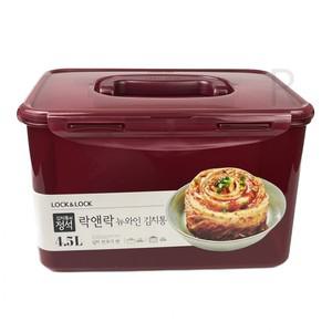 락앤락 뉴와인 김치통 4.5L -R 김치냉장고용 쌀통 장아찌용