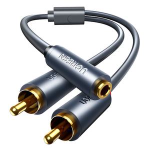 유그린 3.5mm 암 to 2RCA 케이블 0.25m U-10561