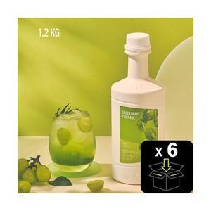 NEW 네이쳐티 청포도 에이드 원액 음료베이스 1.2KG / 6병
